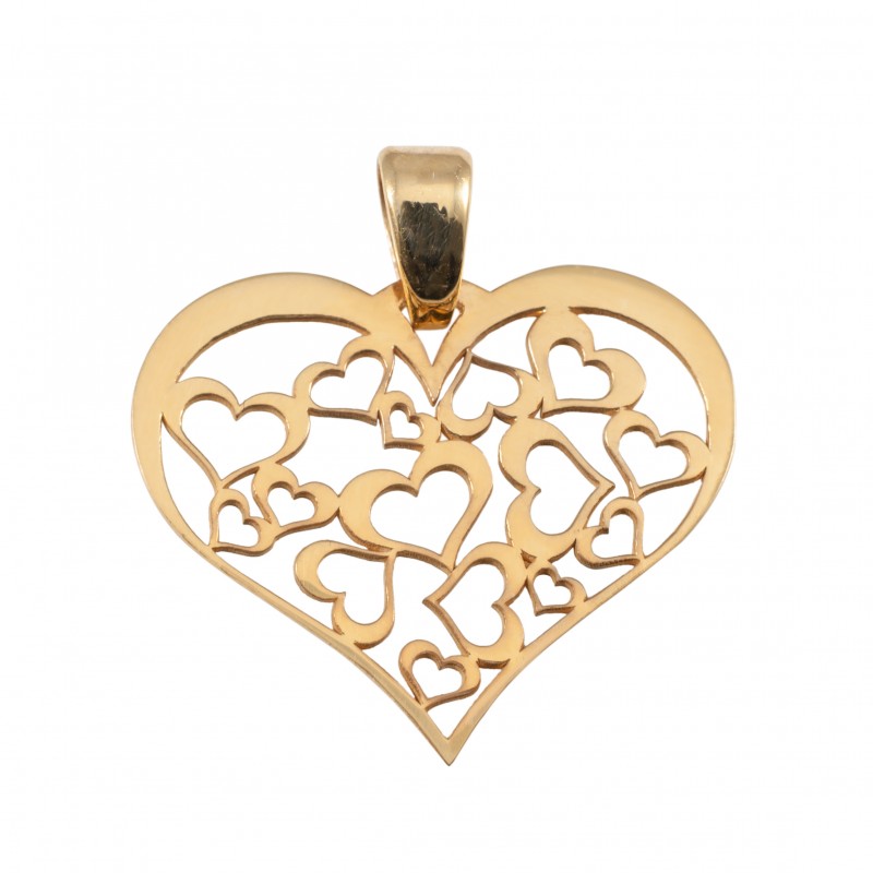 Accueil Pendentif Coeur Ajouré Or