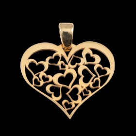 Accueil Pendentif Coeur Ajouré Or