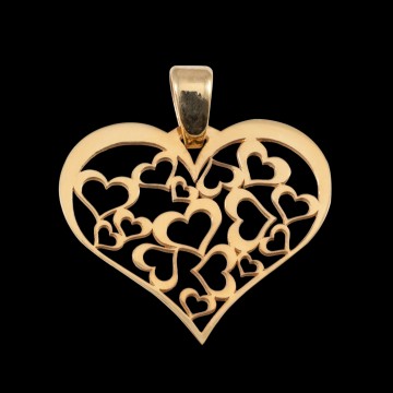 Accueil Pendentif Coeur Ajouré Or