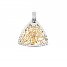Pendentifs diamant Pendentif Soie d'Or troïda empierré