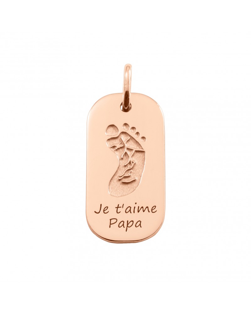 Médailles de baptême Médaille Empreinte