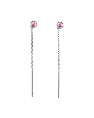 Colorys Boucles d'oreilles Colorys Saphirs roses