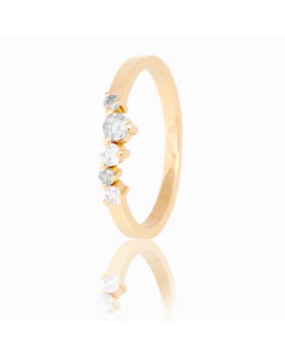 Alliances diamants Poppys Blanche serti griffes