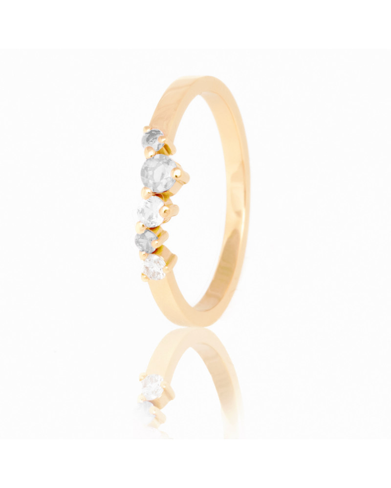 Alliances diamants Poppys Blanche serti griffes