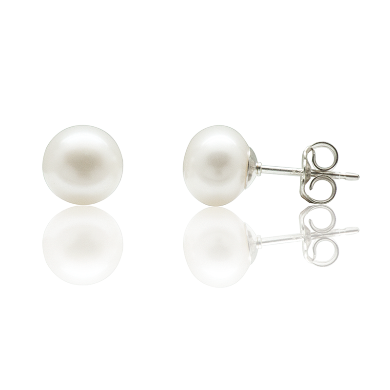 Boucles d'oreilles perles argent Boucles d'oreilles perles de culture argent