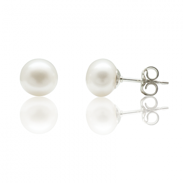 Boucles d'oreilles perles argent Boucles d'oreilles perles de culture argent
