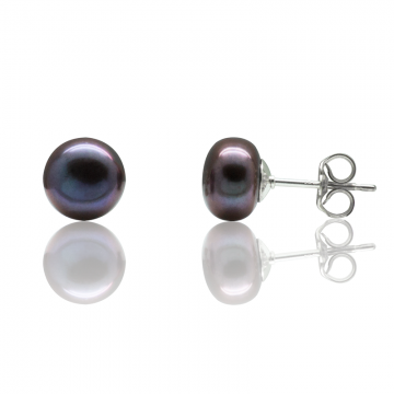 Boucles d'oreilles perles argent Boucles d'oreilles perles de culture argent