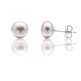 Boucles d'oreilles perles argent Boucles d'oreilles perles de culture argent
