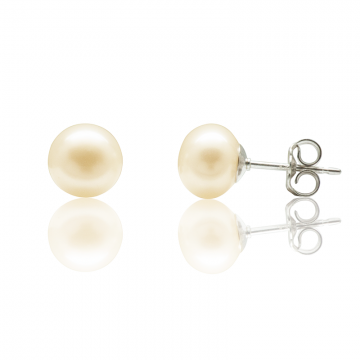 Boucles d'oreilles perles argent Boucles d'oreilles perles de culture argent