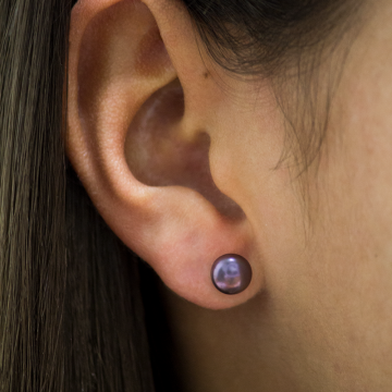 Boucles d'oreilles perles argent Boucles d'oreilles perles de culture argent